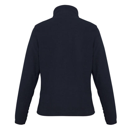 Biz Collection F10520 Ladies Trinity Fleece 1/2 Zip Navy Pullover - Back view 