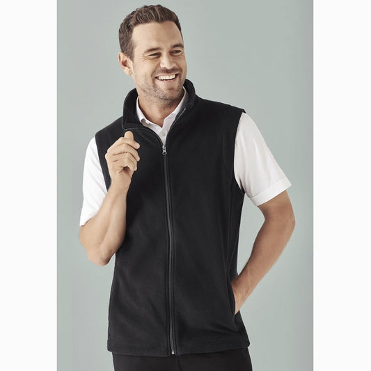 Biz Collection F233MN Mens Plain Micro Fleece Vest