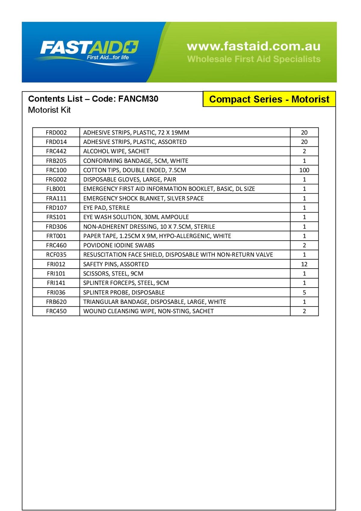 Specification