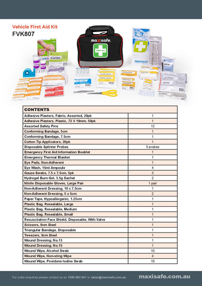 Maxisafe FVK807 Vehicle First Aid Kit
