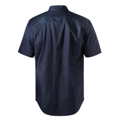 Mens FXD SSH-1 Short Sleeve Work Shirt - Navy - Back View