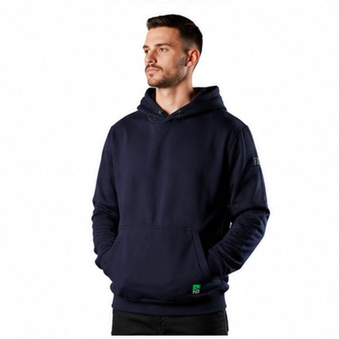 mens navy front classic work FXD WF-1 Work Fleece Hoodie front view