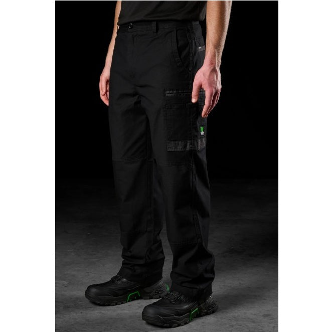 FXD WP-3L Loose Fit Stretch Work Pant - Black - Lifestyle Angled View