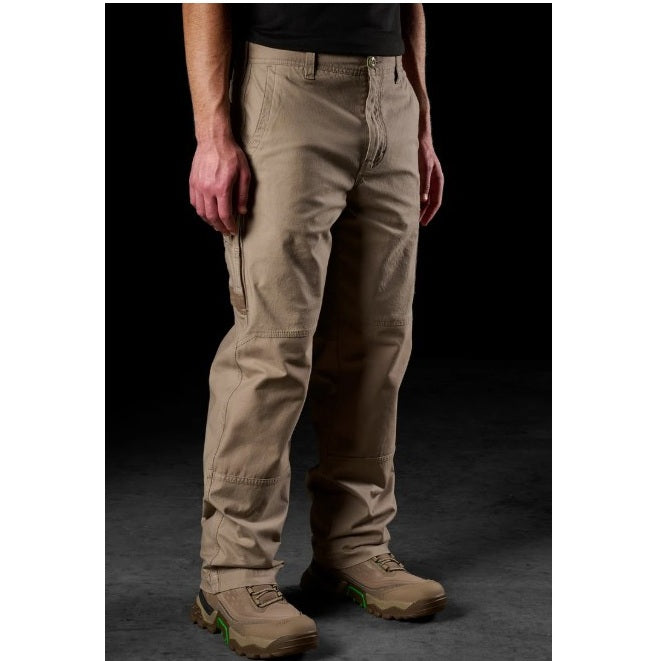 FXD WP-3L Loose Fit Stretch Work Pant - Khaki - Lifestyle Angled View