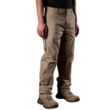 FXD WP-3L Loose Fit Stretch Work Pant - Khaki - Lifestyle Angled View