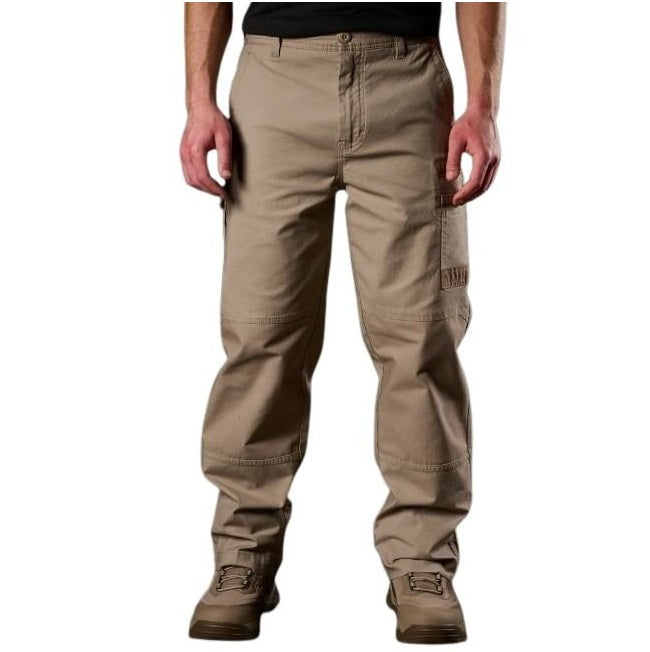 FXD WP-3L Loose Fit Stretch Work Pant - Khaki - Lifestyle Front View