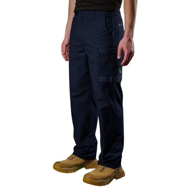 FXD WP-3L Loose Fit Stretch Work Pant - Navy - Lifestyle Front Angled View