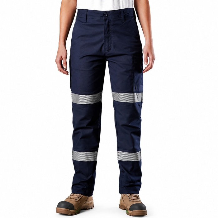 FXD WP-3WT Womens Stretch Taped Work Pant - Navy -  Front View