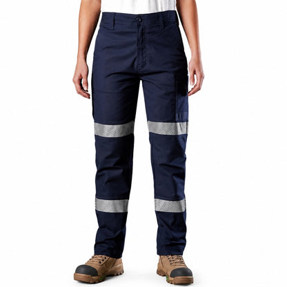 FXD WP-3WT Womens Stretch Taped Work Pant - Navy -  Front View