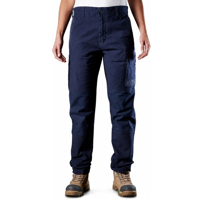 FXD WP-3W Womens Stretch Work Pant Ladies navy blue colour worksite cargos front view