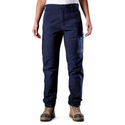 FXD WP-3W Womens Stretch Work Pant Ladies navy blue colour worksite cargos front view