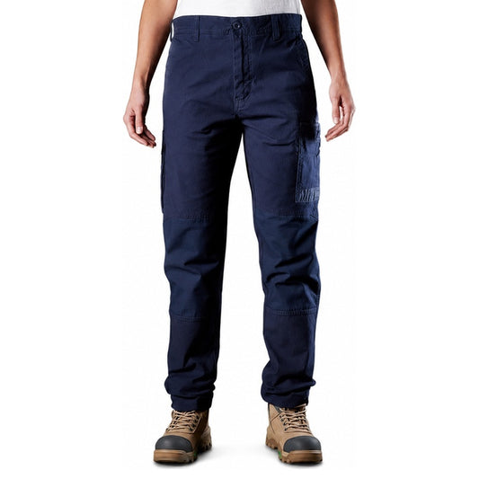 FXD WP-3W Womens Stretch Work Pant Ladies navy blue colour worksite cargos front view