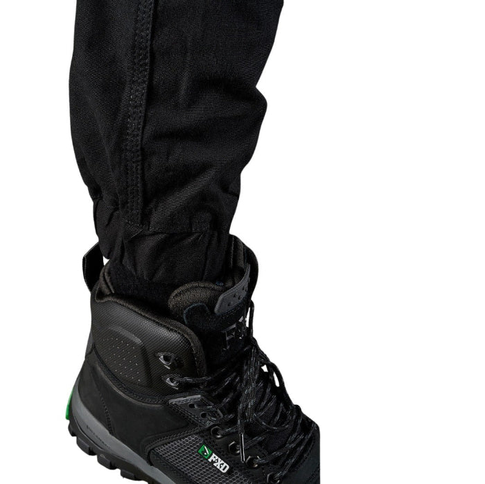 Mens FXD WP-4 Stretch Cuffed Work Pant - Black - Detail View