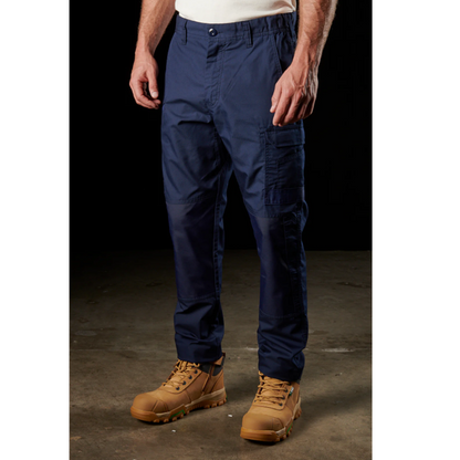 FXD WP-5 Lightweight Stretch Work Pant, mens navy blue, front angle view