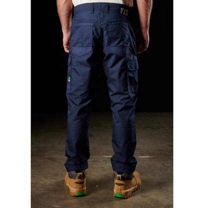 FXD WP-5 Lightweight Stretch Work Pant, navy blue, rear view