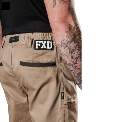 FXD WP-6 Elastic Waist Work Pants - Khaki - Detail View