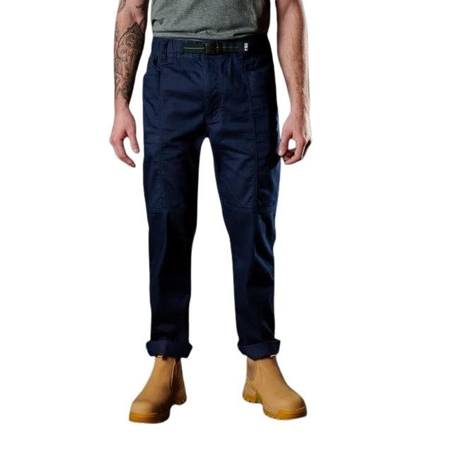 FXD WP-6 Elastic Waist Work Pants - Navy - Lifestyle Front View