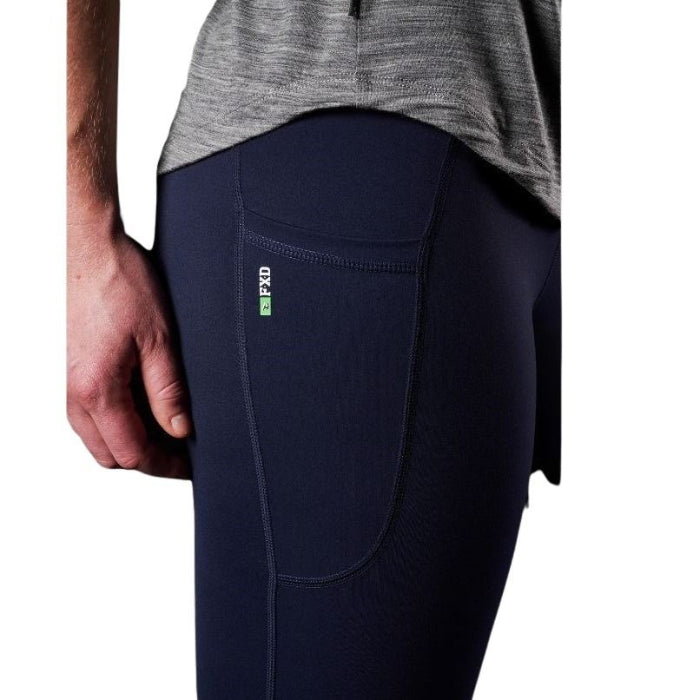FXD WP-9W Womens 4 Way Stretch Work Leggings - Navy - Detail View