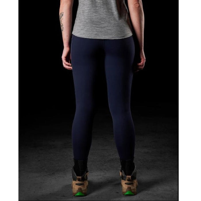 FXD WP-9W Womens 4 Way Stretch Work Leggings - Navy - Lifestyle Back View