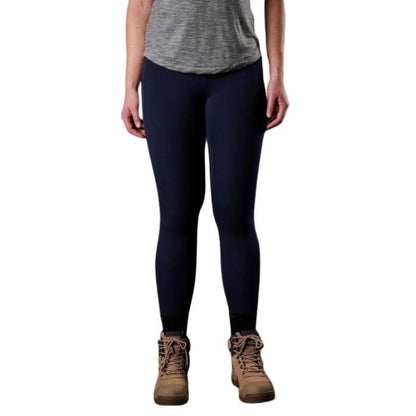 FXD WP-9W Womens 4 Way Stretch Work Leggings - Navy - Lifestyle Front View