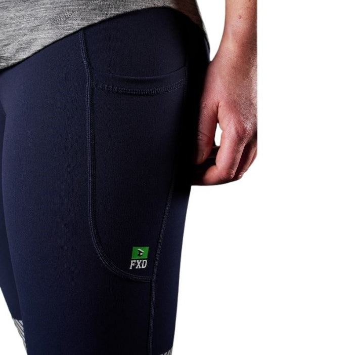 FXD WP-9W Womens 4 Way Stretch Work Leggings - Navy - Detail View