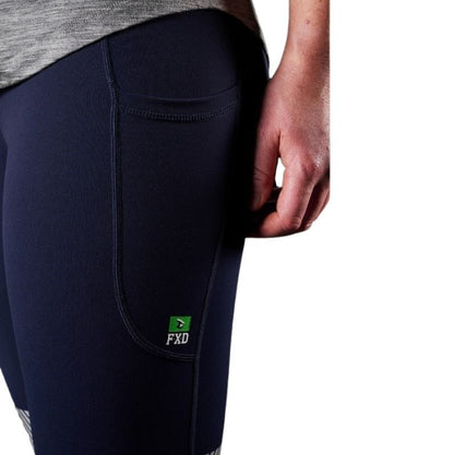 FXD WP-9W Womens 4 Way Stretch Work Leggings - Navy - Detail View