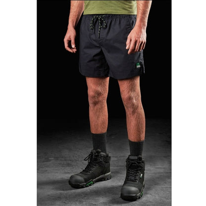 FXD WS-4 Elastic Work Short Mens black front angle view
