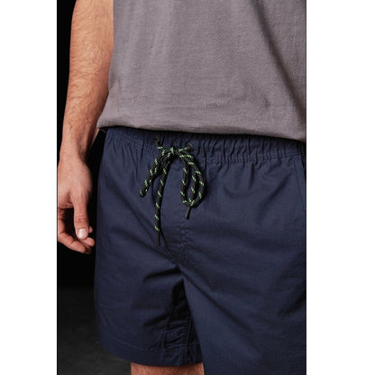 Mens navy drawstring close up view FXD WS-4 Elastic Work Short