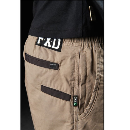 Mens elastic waist khaki side profileFXD WS-4 Elastic Work Short