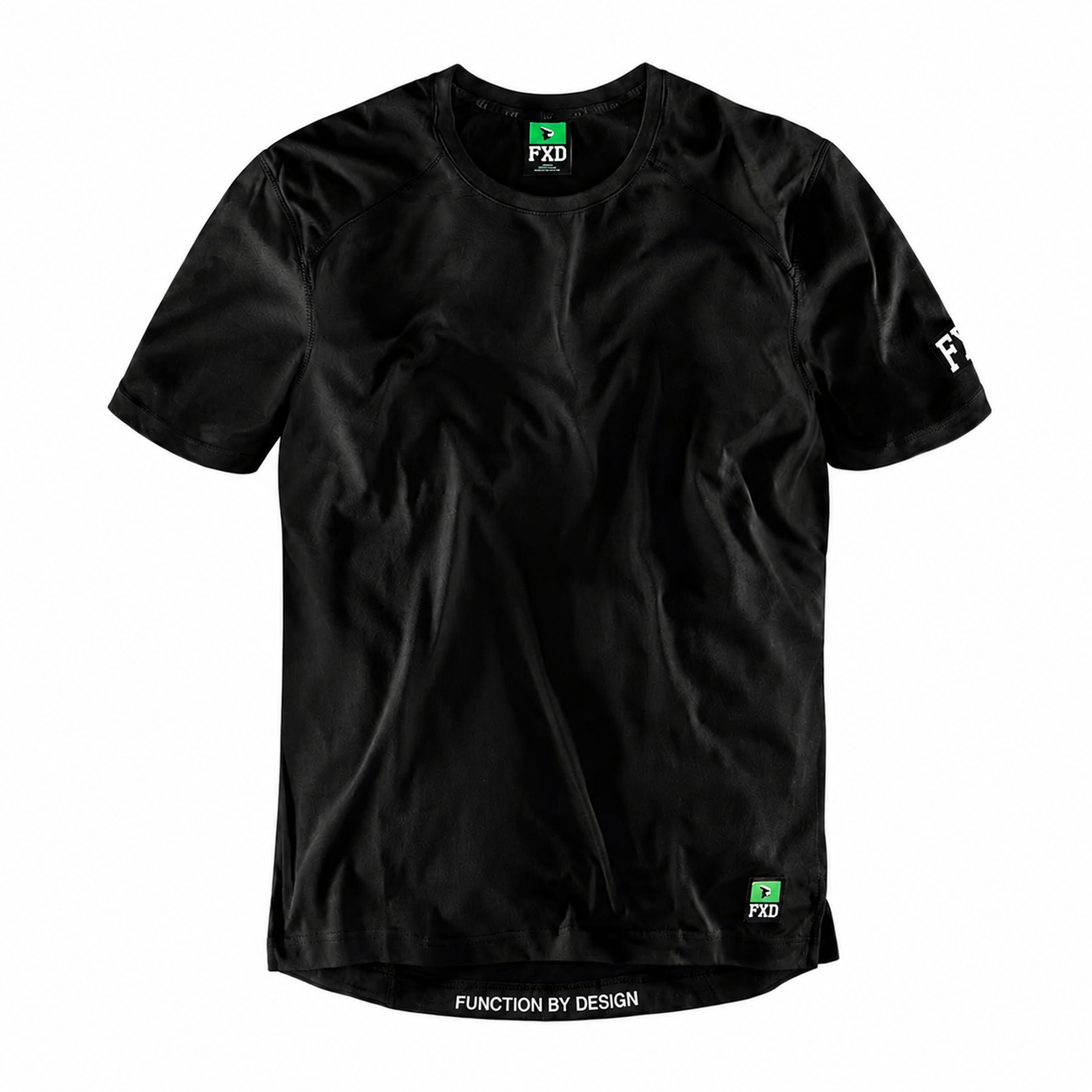 Mens Black FXD WT-3 Technical Work Tee front view