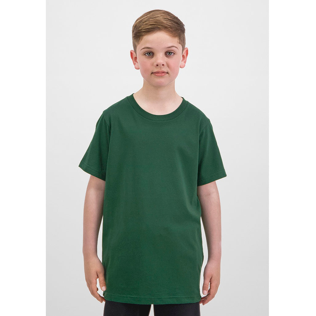 GOODMATES X1001K Kids Basis Short Sleeve Tee - Forest - Alternative Front View
