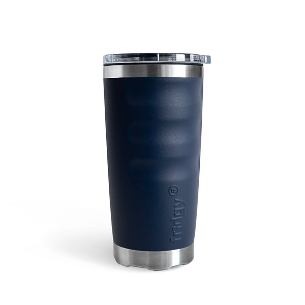 Navy blue large capacity, Ergonomic grip, Fridgy FRI600 600ML Tumbler insulated dinking cup