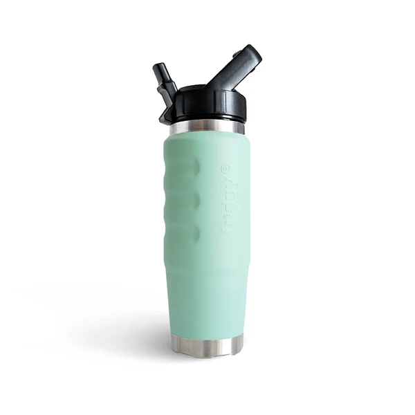 Mint green 24 hour cooling Stainless steel water booMint green 24 hour cooling Stainless steel water bottle Fridgy FRI750CRUISE 750 Cruise Range With Sipper Lid 
