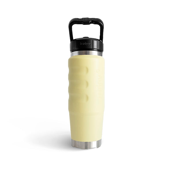 Lemon Spritz coloured premium stainless steel insulated drinking bottle Fridgy FRI750CRUISE 750 Cruise Range With Sipper Lid