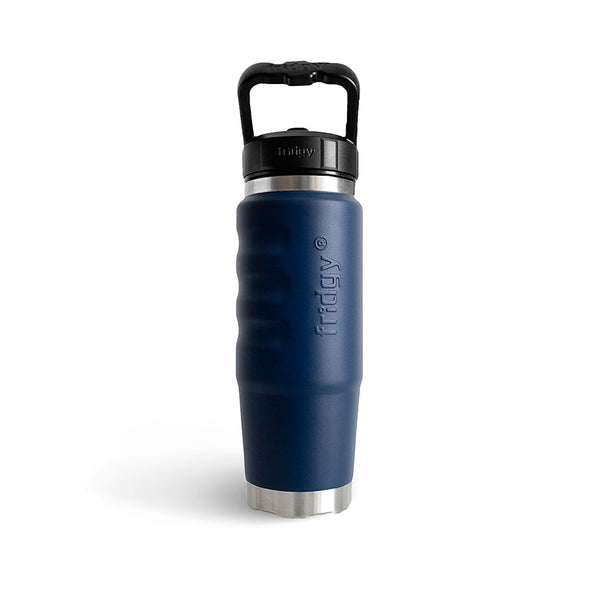 Navy blue long wearing scratch proof premium  Fridgy FRI750CRUISE 750 Cruise Range With Sipper Lid metal drink bottle