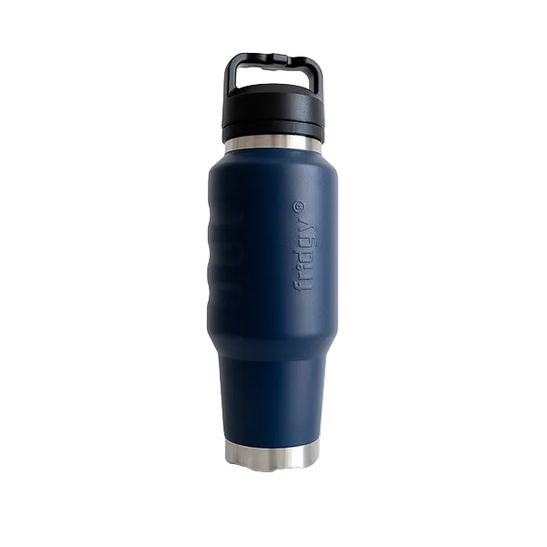 Navy blue forge premium insulated stainless steel drink bottle Fridgy FRI1000CRUISE 1L Cruise Range With Guzzler Lid