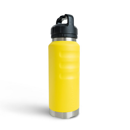 Beacon bright yellow coloured insulated tough strong grip Fridgy FRI1080 1080ML Grip drink Bottle With Wide Mouth
