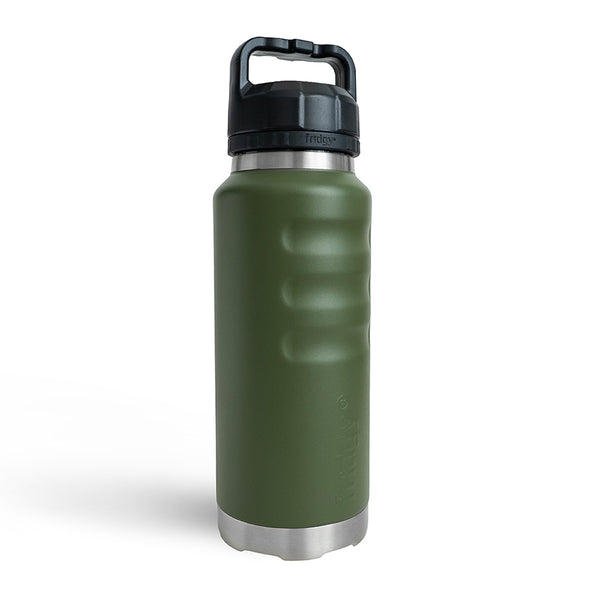 Commando olive green extra large capacity triple wall insulation Fridgy FRI1080 1080ML Grip drink Bottle With Wide Mouth