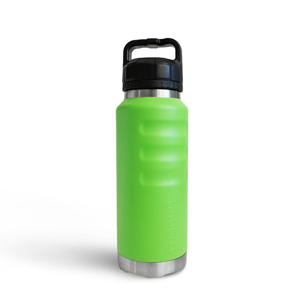 Bright nitro green everyday scratch resistant powder coated triple insulated Fridgy FRI1080 1080ML Grip drink Bottle With Wide Mouth