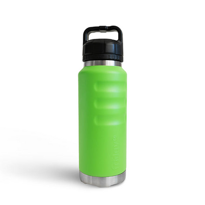 Bright nitro green everyday scratch resistant powder coated triple insulated Fridgy FRI1080 1080ML Grip drink Bottle With Wide Mouth