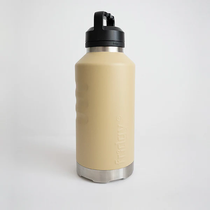 Sandy Taupe beige coloured stainless steel premium quality long lasting drink bottle Fridgy FRI1920 1920ML All Dayer Sipper