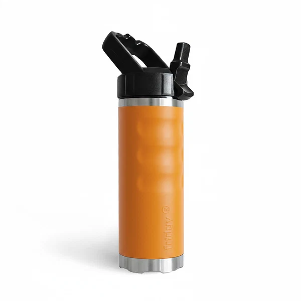 Blaze orange lunch box drink bottle vacuum insulation Fridgy FRI540 540 Grip Bottle With Sipper Lid