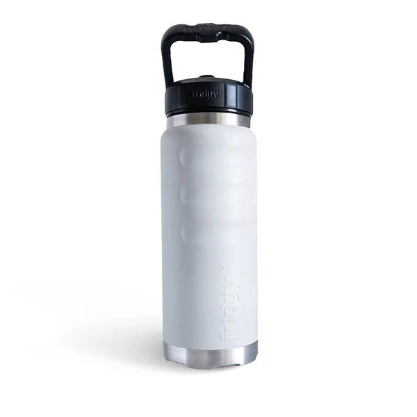 Artic White premium non slip Fridgy FRI780 780ML Grip drink Bottle With Sipper Lid