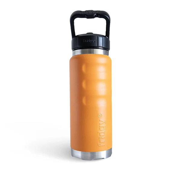 blaze orange modern triple insulated metal Fridgy FRI780 780ML Grip drink Bottle With Sipper Lid