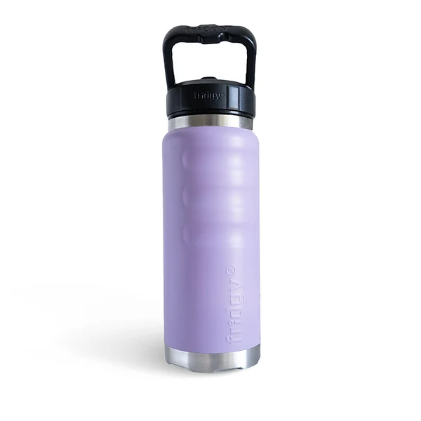 Lilac purple lavender modern no scratch premium metal Fridgy FRI780 780ML Grip drink Bottle With Sipper Lid