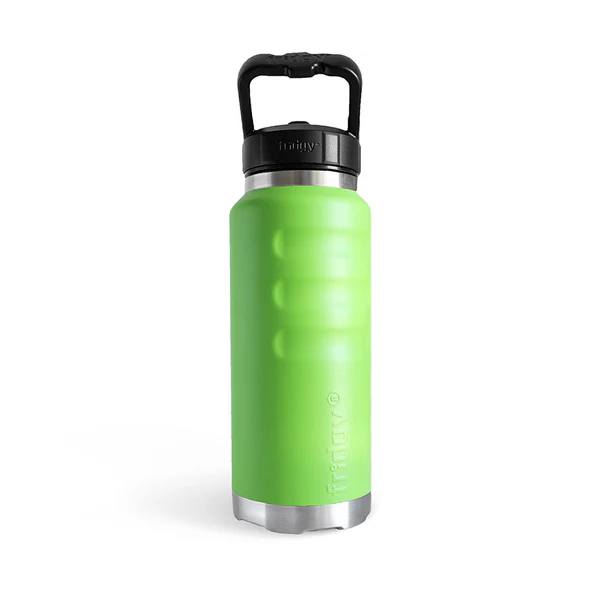 Nitro Bright Green coloured large capacity stainless steel Fridgy FRI780 780ML Grip Bottle With Sipper Lid drink bottle