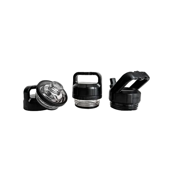 Replacement lid for all Fridgy drink bottles wide high flow easy drinking Fridgy FRIWM Wide Guzzler Lid - Black