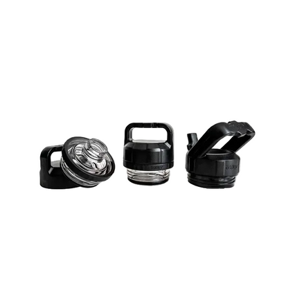 Replacement lid for all Fridgy drink bottles wide high flow easy drinking Fridgy FRIWM Wide Guzzler Lid - Black