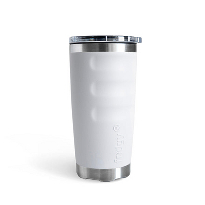 White easy release lid stainless steel double insulated Fridgy FRI600 600ML Tumbler