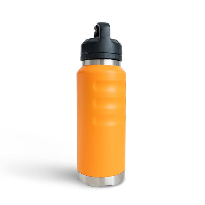 Blaze orange coloured stainless steel insulated Fridgy FRI1080 1080ML Grip drink Bottle With Wide Mouth